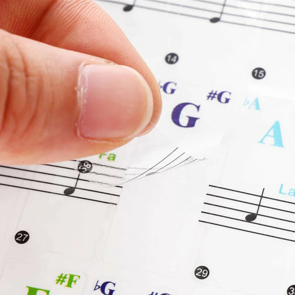 Colourful Piano Stickers - 88 Keys